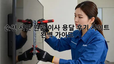 순천 서면 원룸 이사, 용달 후기 사이트 완벽 가이드!